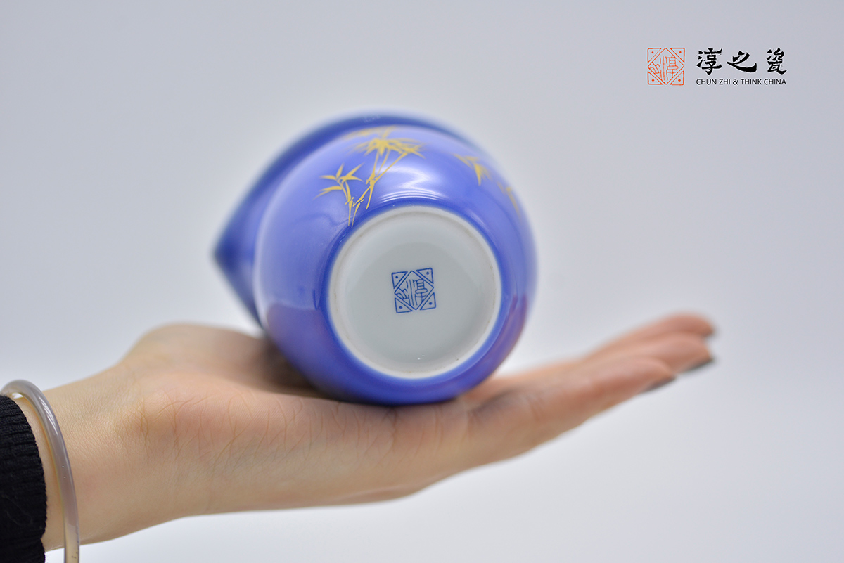 天青釉描金竹系列