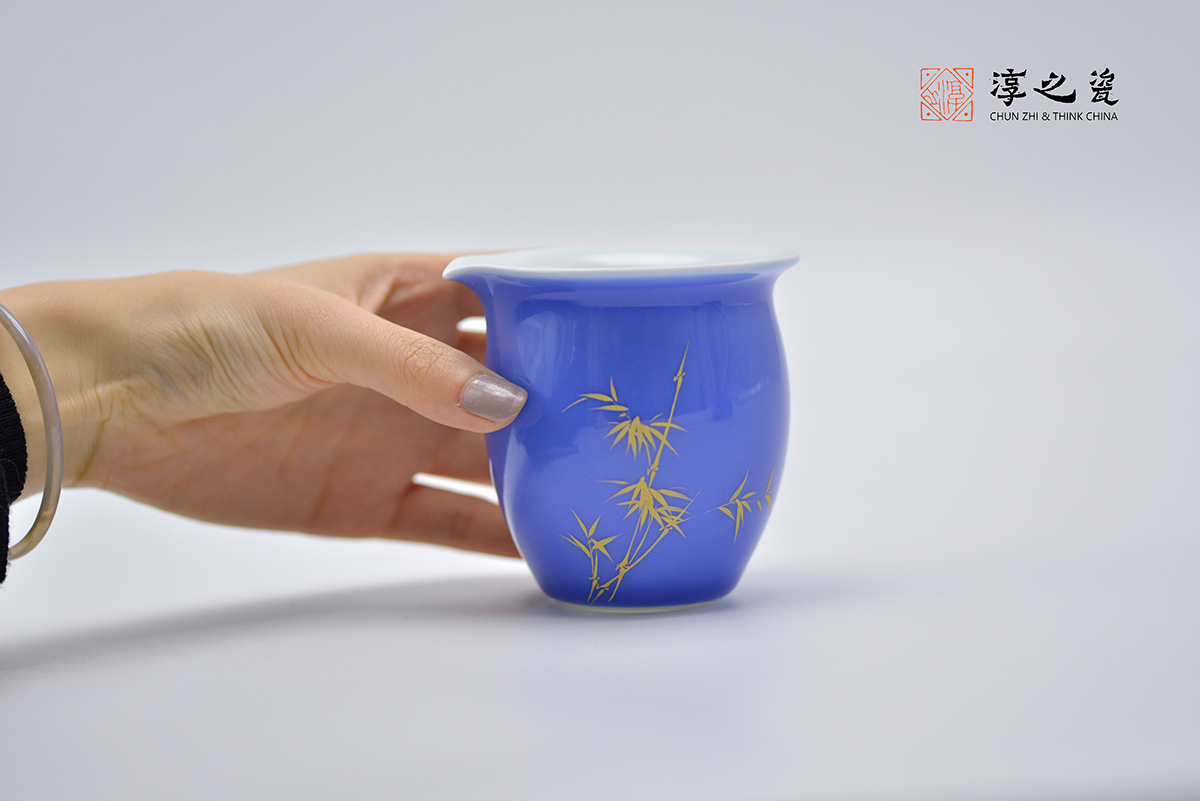 天青釉描金竹系列