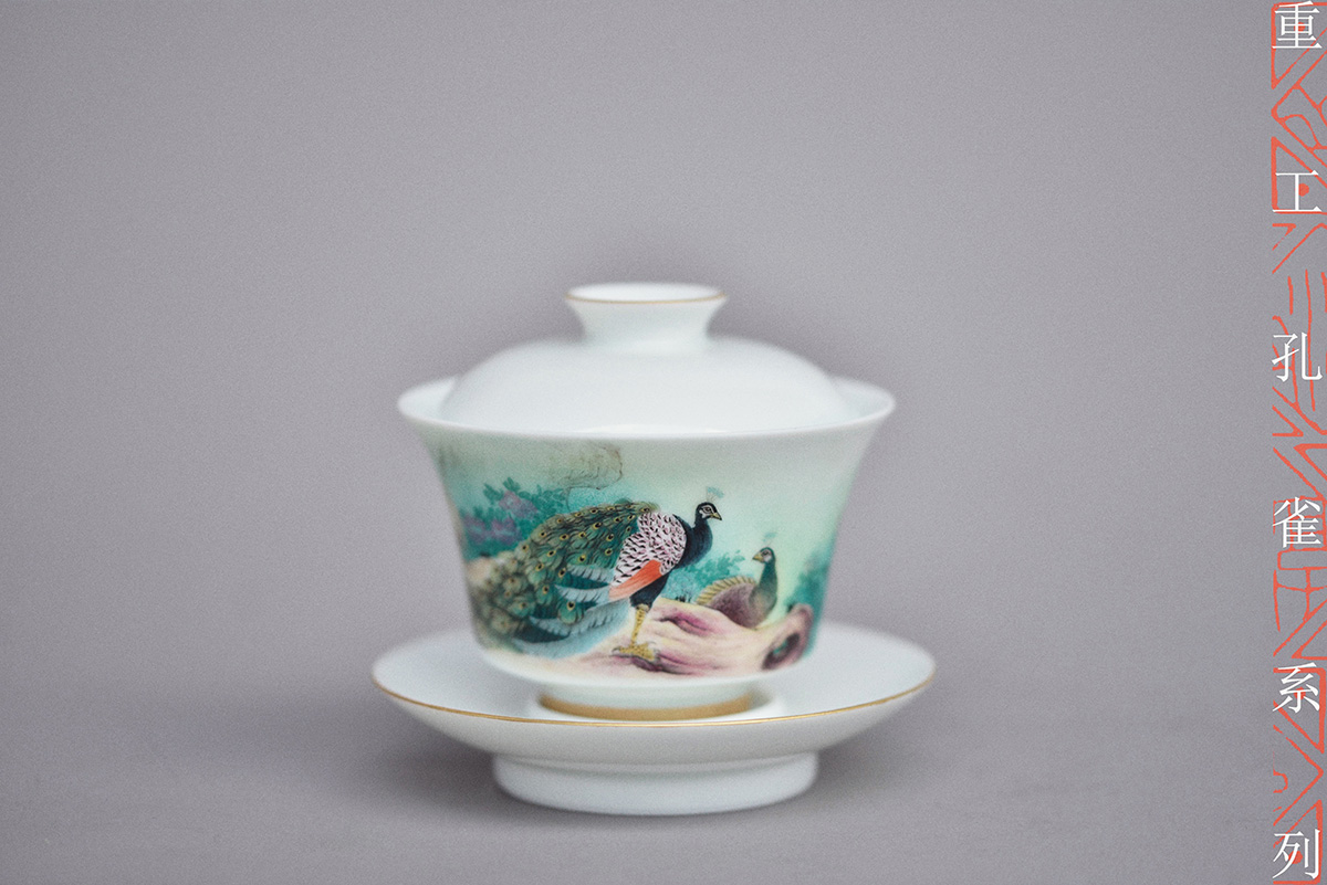 淳之藏瓷-重工孔雀系列